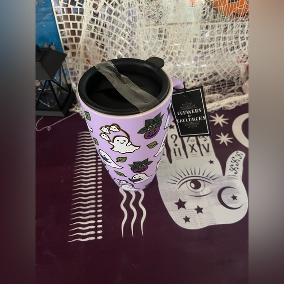 👻NWT👻Purple spooky ghost readers tumblr with Lid! - Picture 3 of 5
